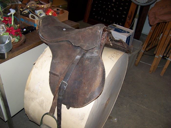 Old English saddle.