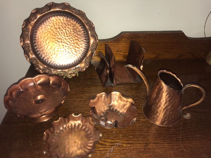 Collection of Gregorian Copper pieces