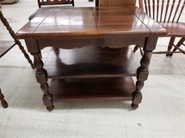 Vintage Ethan Allen distressed pine end table