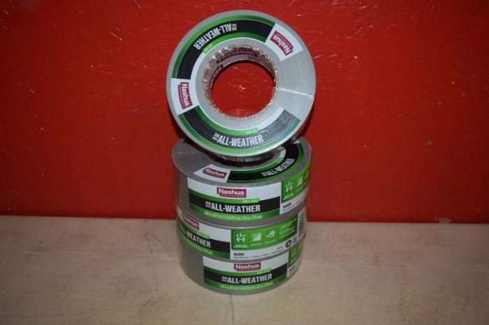 4 Rolls Nashua All Weather Duct Tape 398 HVAC