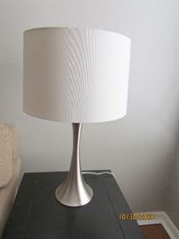 2 CONTEMPORARY CHROME LAMP