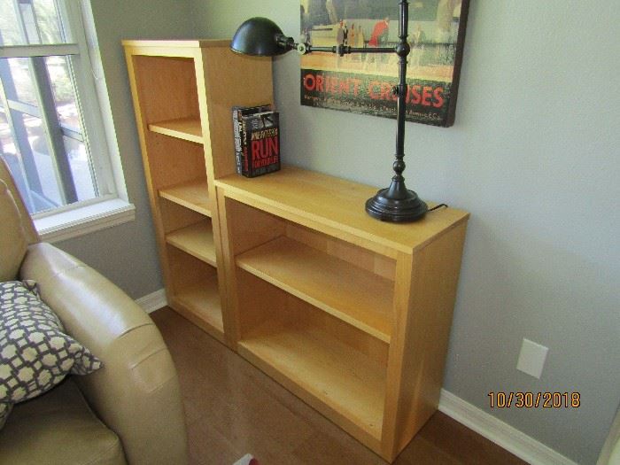 5 LEVEL SHELF UNIT.. NATURAL WOOD 20X48X12