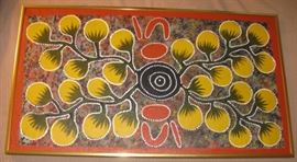 Audrey Nungarrai Oil Painting Women Getting Bush Tomatoes