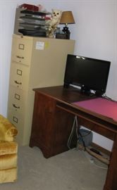 File Cabinet and Desk