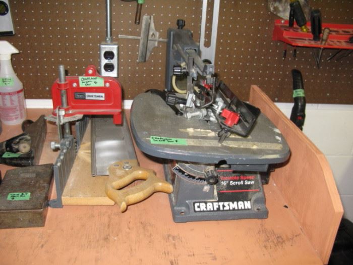Scroll Saw and Assorted Tools