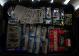 One of 2 yes 2 totes full of new Hot Wheels from the late 70's through the 80's.