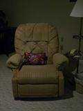 Corduroy type upholstered Rocker Recliner