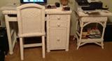 Wicker Desk and Chair