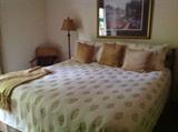 King Size Bed includes Head board and Frame Linens also available.
