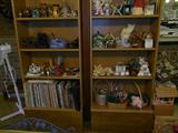 Collectibles, Bunnies, Cats, Owls, & Angels shown here.  Albums/Records including some 78's.