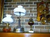 Vintage and Antique Oil Lamps and wall holders