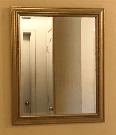 Gold Beveled Mirror