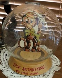 Stop Monkeying and Start Saving (Vintage Bank)
