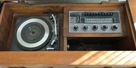 Sylvania Stereo and Garrad Turntable Console