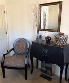 Buffet, Leopard Chair (2) 