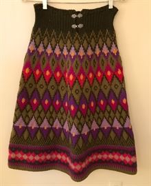 Vintage Scandia Knit Skirt