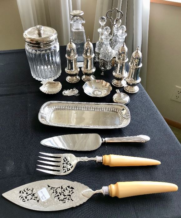 Sterling Pieces including Tiffany and C. 1898 Sheffield
