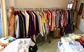 Large Selection of Clothing: Blazers, Dresses, Coats, Skirts, Pants, Shoes, Lingerie, Hats, Scarves, Gloves, Purses, and more....