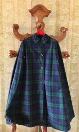 Burberry Reversible Plaid Cape