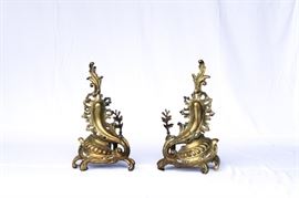 Lovely pair of Andirons