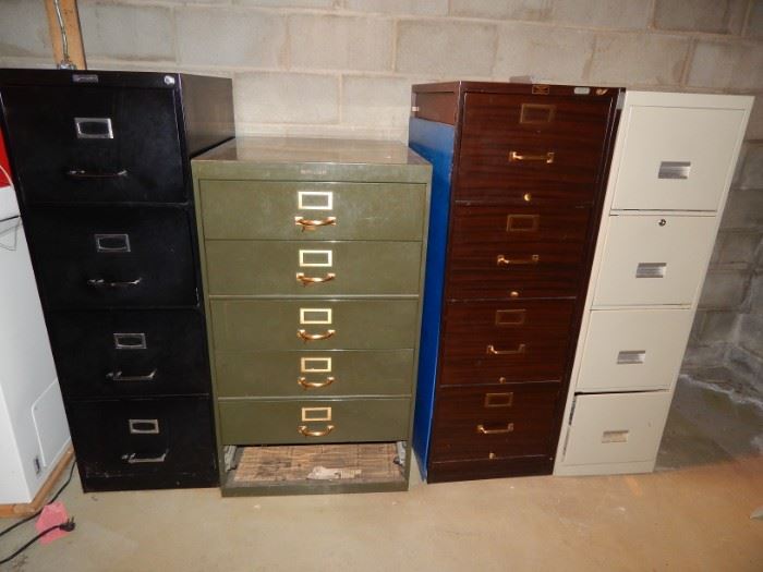 bROWN & bLACK FILE CABINETS ARE SOLD
