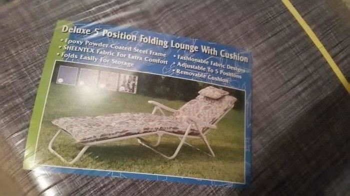 New chaise lounge