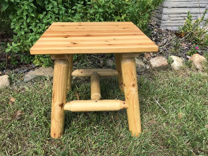 Multiple Small Wooden Tables