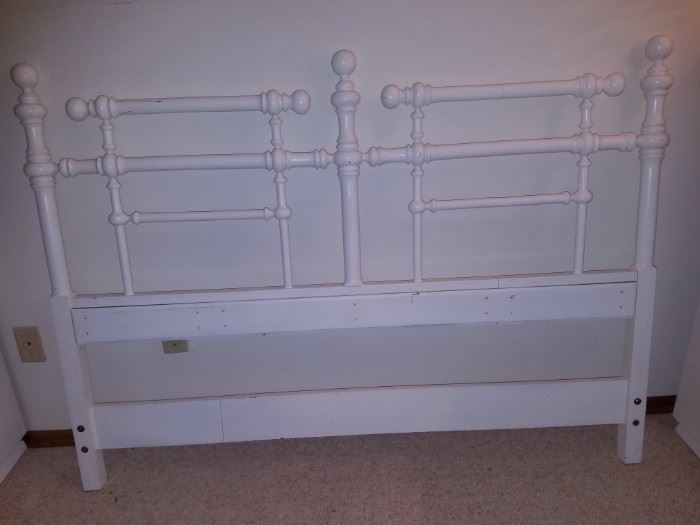 Double bed with frame (not shown)