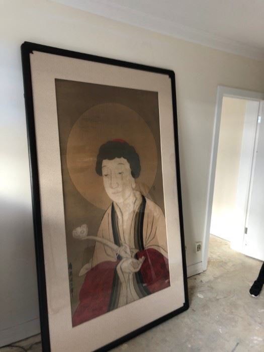 Wu Daozi - Chinese Antique Mural - Framed in the mid 1950's - Panel is Antique $5,000