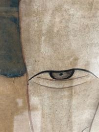 detail on Chinese panel