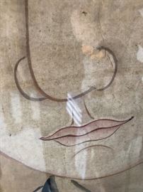 detail on Chinese panel