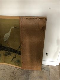 Meiji Screen - herons $250