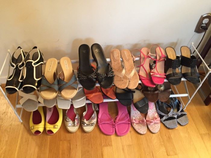 Tons of women’s designer shoes - size 8 1/2 narrow.