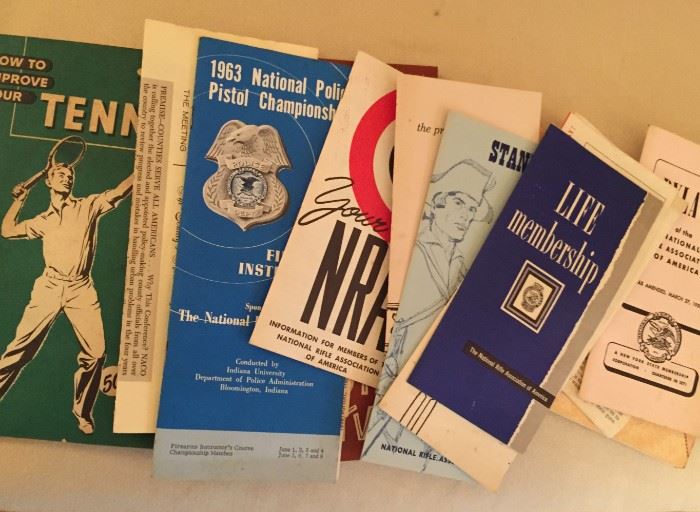 Vintage brochures.