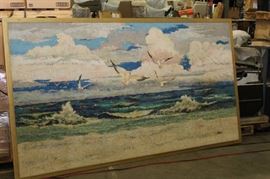 5 ft x 9 ft Unique Original Framed Art