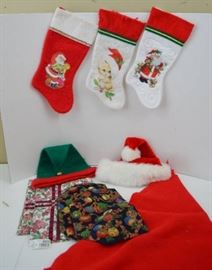 Christmas Stockings, Felt Tree skirt, Hats and Pla ...