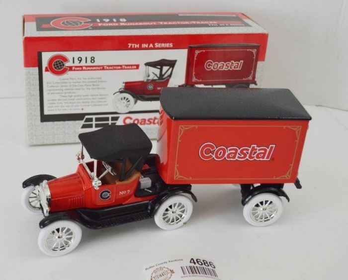 Coastal 1918 Ford Runabout Tractor Trailer Diecast ...