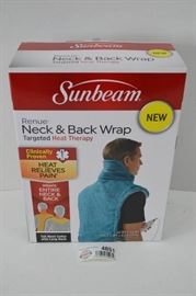 SunBeam Heated Neck and Back Wrap Appears New In ...