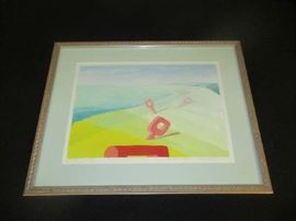 Watercolor, Holly Cheff, Holland Michigan,  framed.