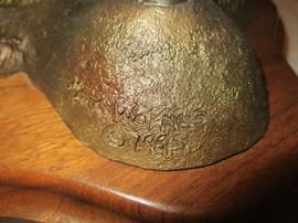 Mark Wormus 1995, The Delia Bull, 9/11, bronze, statue