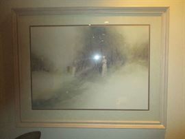 Win Jones, Wedding Portrait, watercolor, signed and dated 1998