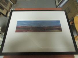 Unsigned framed watercolor