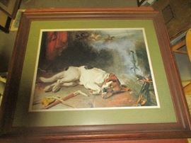 Framed dog print