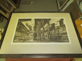 J Steward, titled Among the giants, numbered and signed