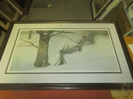 Robert Bateman, signed and numbered print, 331/950, framed