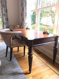 Ethan Allen Desk with Leather Top