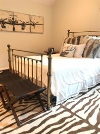 Ralph Lauren Queen Size Bed and 9 x 12 Carpet