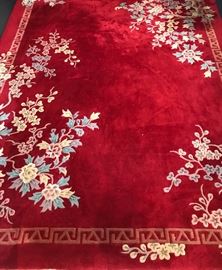 The most beautiful read Chinese carpet 