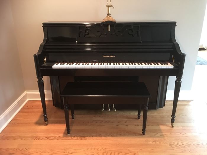 Charles R. Walter console piano $3500.00 available for pre-sale excellent condition