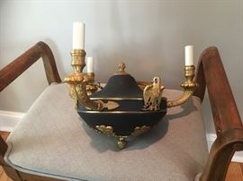 New Metal Crafts Empire-style 3-lite fixture